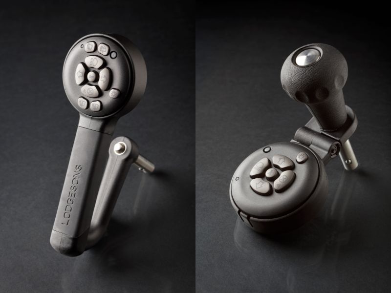 R200 Keypad Controls with ball grip mounted on steering wheel